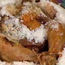 Espectacular pollo a la sal para comer en familia